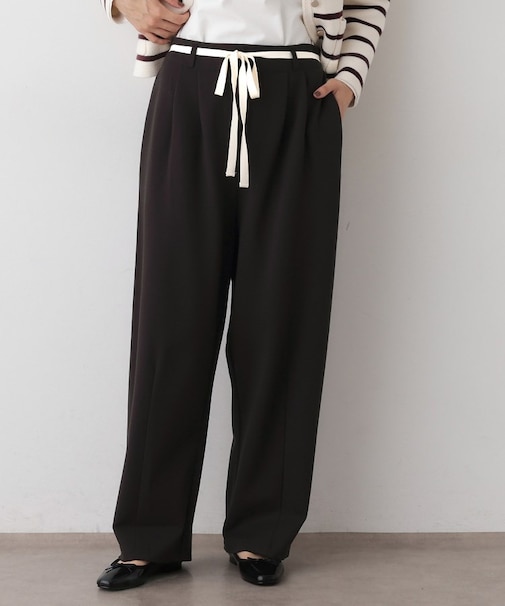 【洗える】カーヴィパンツ