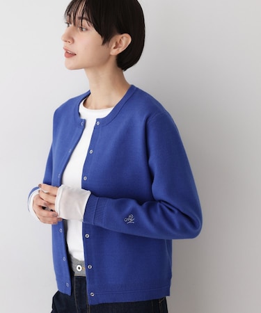 【洗える】クルーネックカーディガン