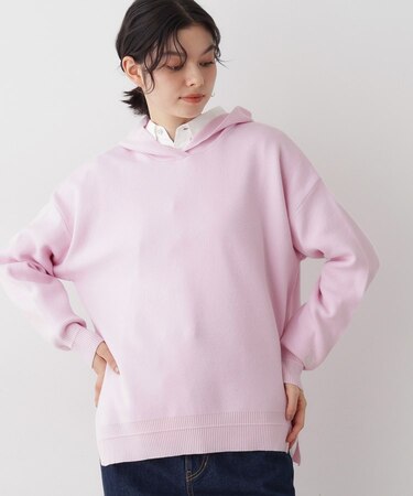 【洗える/体型カバー】ちょうどいいニットパーカ