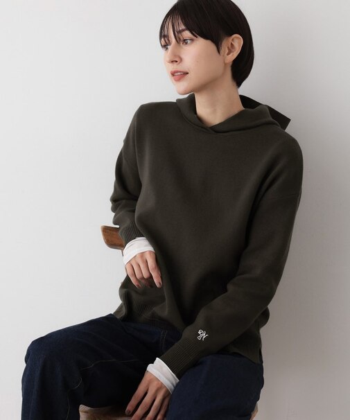 【洗える/体型カバー】ちょうどいいニットパーカ