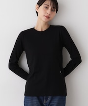 【吸湿発熱/抗菌防臭】ジンジャー混クルーネックプルオーバー