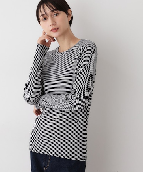 【吸湿発熱/抗菌防臭】ジンジャー混クルーネックプルオーバー