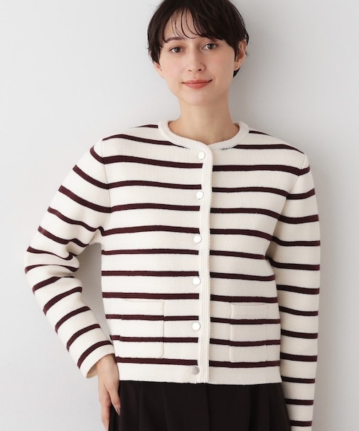 【洗える】ジャケット見えカーディガン