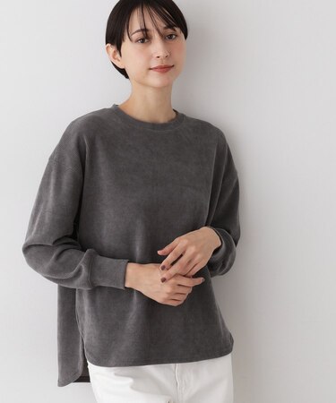 【洗える】ベロアサーマルカットソー