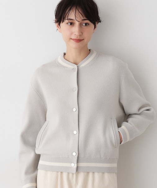 【洗える】スタジャンカーディガン