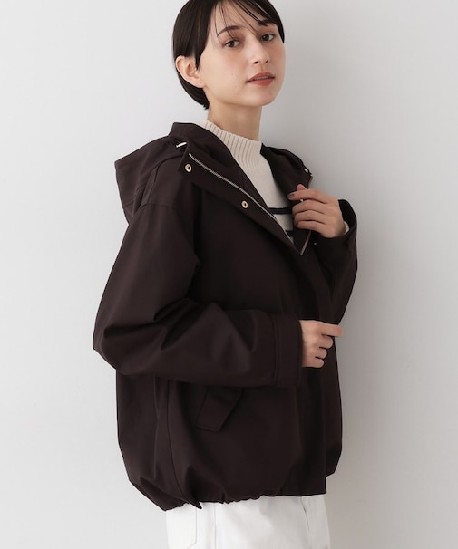 【洗える】裾ドローコード付きマウンテンパーカ