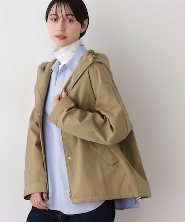 【洗える】裾ドローコード付きマウンテンパーカ