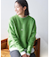 【洗える】クルーネックワイドニット