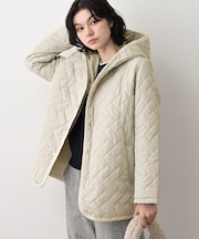 キルトフードジャケット