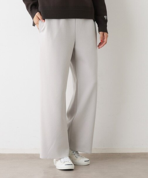 【セットアップ可/洗える】ドライタッチジョーゼットリラクシーパンツ