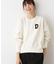 【洗える】Dサガラ刺繍ワッペン付きニット