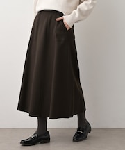 メルトンジャージフレアスカート