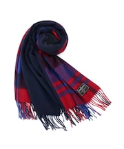 バイカラーチェックストール