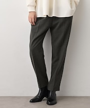 【ウエストゴム/裏地付き】コンフォートテーパードパンツ