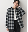 【洗える】起毛オンブレーチェック柄シャツ