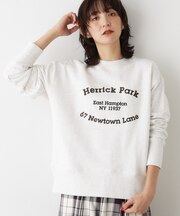 【ユニセックス/洗える】ネップ裏毛スウェットトレーナー