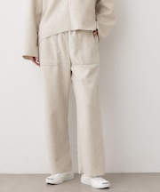 【セットアップ可/洗える】メルトンリラクシーパンツ