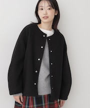 メランジ起毛ジャケット