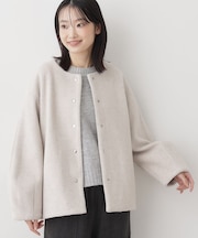 メランジ起毛ジャケット