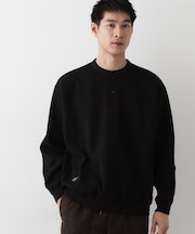 【洗える】ソロテックスヘンリーネック