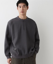 【洗える】ソロテックスヘンリーネック