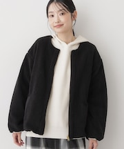 【2WAY】リバーシブルタフタボアアウター