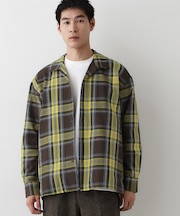 【洗える】チェック柄シャツ