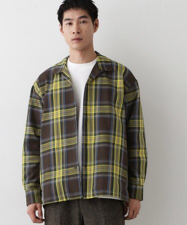 【洗える】チェック柄シャツ