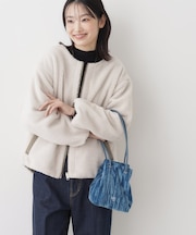 ベロア巾着バッグ