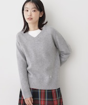 ウールカシミヤVネック