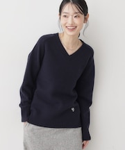 ウールカシミヤVネック