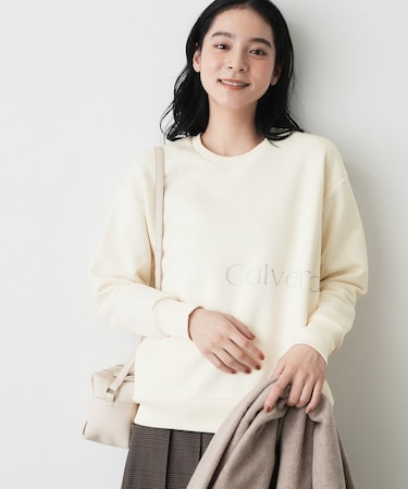 【洗える】裏起毛ロゴスウェット