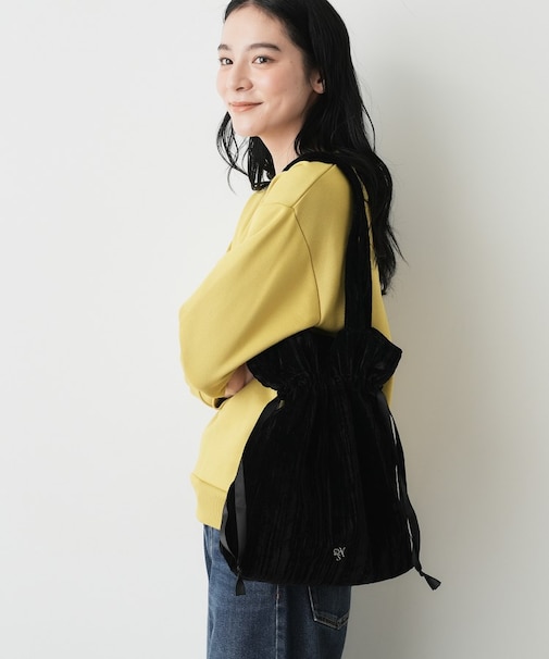 2WAYベロアトートバッグ