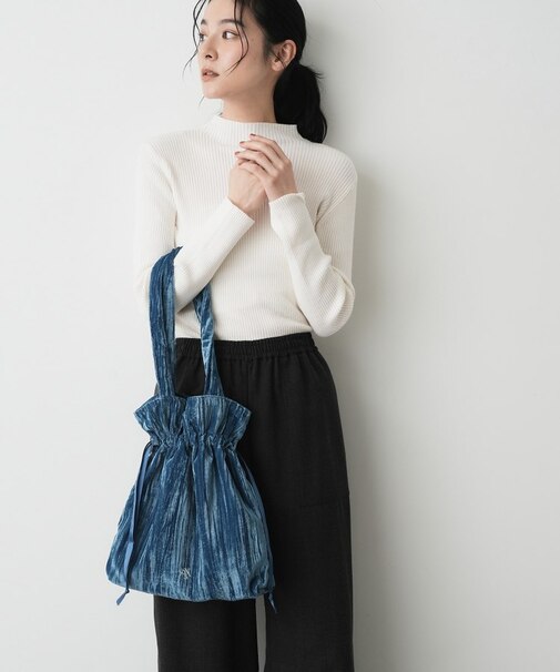 2WAYベロアトートバッグ