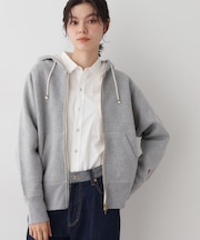 【ユニセックス/洗える】吊り裏毛フーデッドスウェット