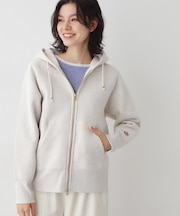 【ユニセックス/洗える】吊り裏毛フーデッドスウェット