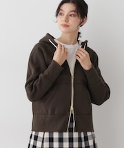 【ユニセックス/洗える】吊り裏毛フーデッドスウェット