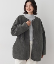 【2WAY】フェイクムートンコート