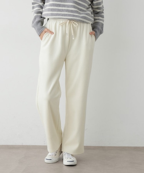 【洗える/ウエストゴム】裏起毛コーデュロイイージーパンツ