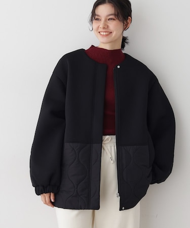 【洗える】ダンボールコンビノーカラーコート