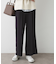 【洗える】マットドレープニーハイフレアパンツ