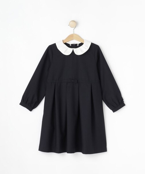 【2WAY/セレモニー】取り外し襟付きセレモニーワンピース