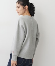 【洗える】バックヘンリーソフトボンディングカットソー