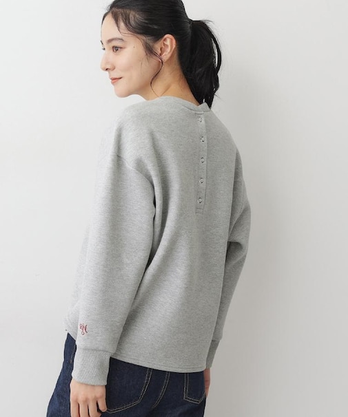 【洗える】バックヘンリーソフトボンディングカットソー