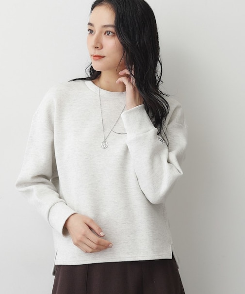 【洗える】バックヘンリーソフトボンディングカットソー