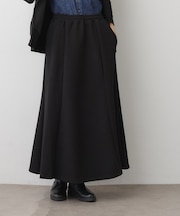 【ウエストゴム/洗える】ダンボールコットンフレアスカート