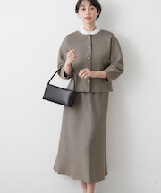 【入卒/セレモニー/単品使い2WAY可能】ニットセットアップ