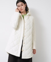 【2WAY/洗える】中綿キルトコート