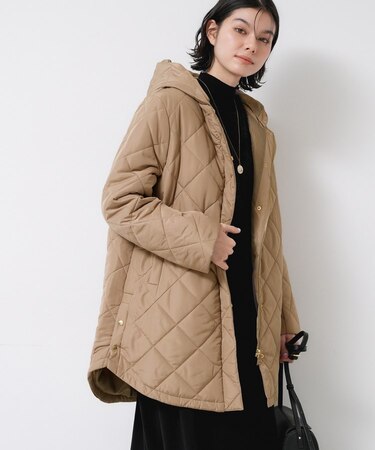 【2WAY/洗える】中綿キルトコート