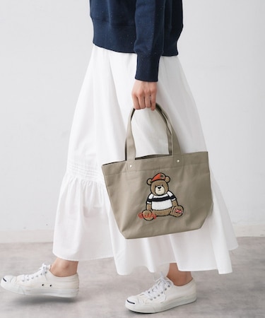 Deddyさがら刺繍トートバッグ